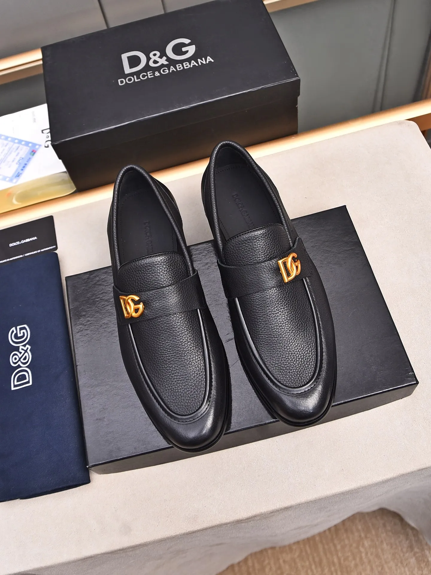 👍👍Men's shoes💰480 **Boutique recommendation**DG**The latest business formal leather shoes, official website synchronization, top version on the market, purely handmade. Fabric: imported calfskin with water-dyed cow lining 38, 39, 40, 41, 42, 43, 44 (customized at 45
